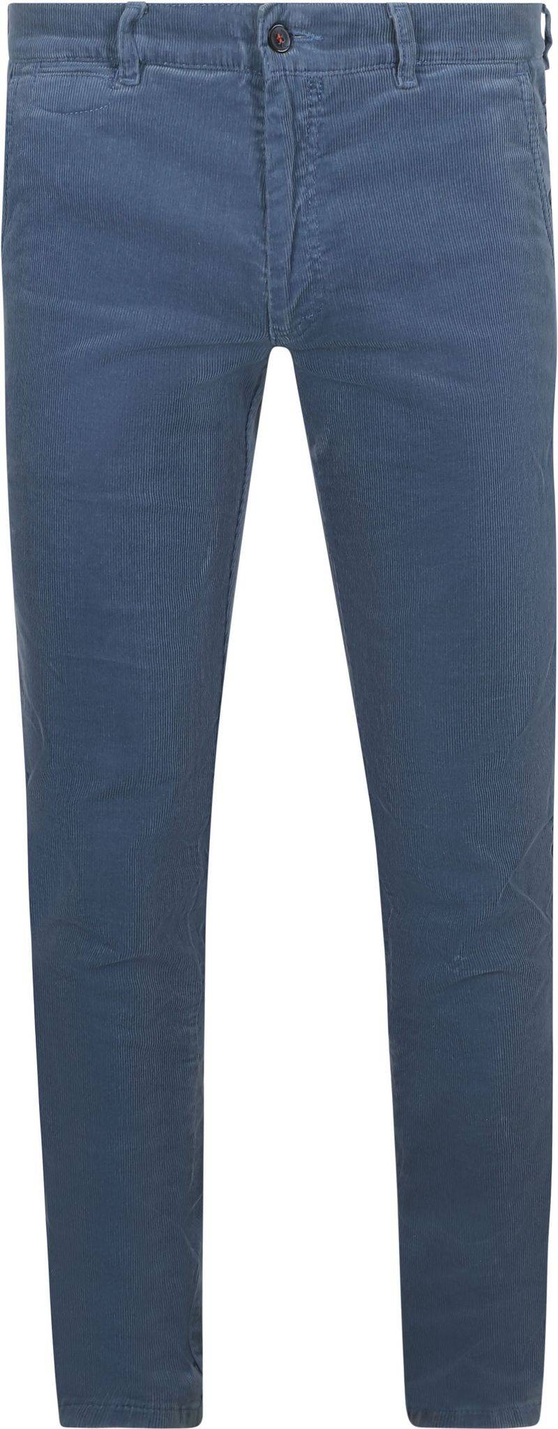 Suitable Chino Plato Corduroy Blau - Größe 54 von Suitable