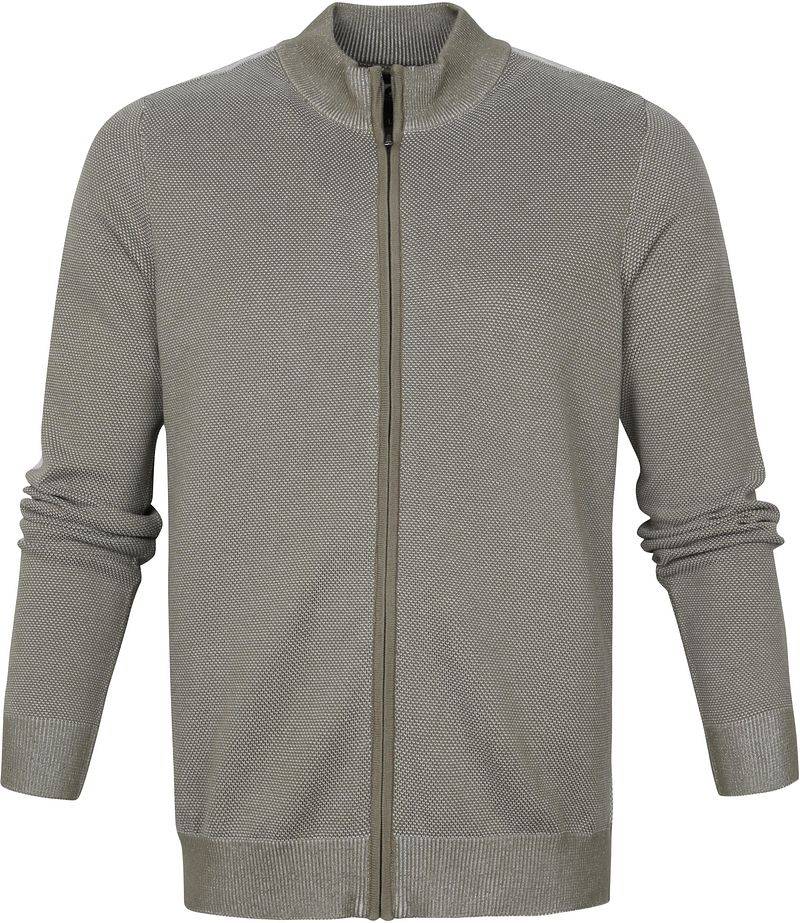 Suitable Claude Strickjacke Taupe - Größe XXL von Suitable
