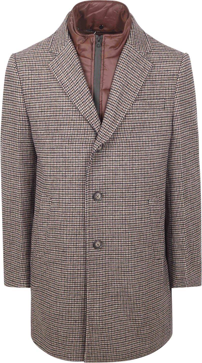 Suitable Coat Wolle Pepita Beige Camel - Größe 50 von Suitable