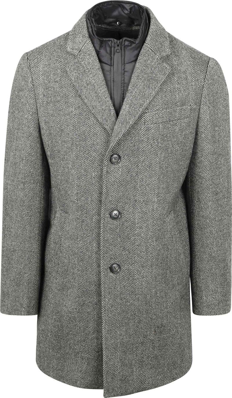 Suitable Coat Wolle Pepita Pepper Grey - Größe 48 von Suitable