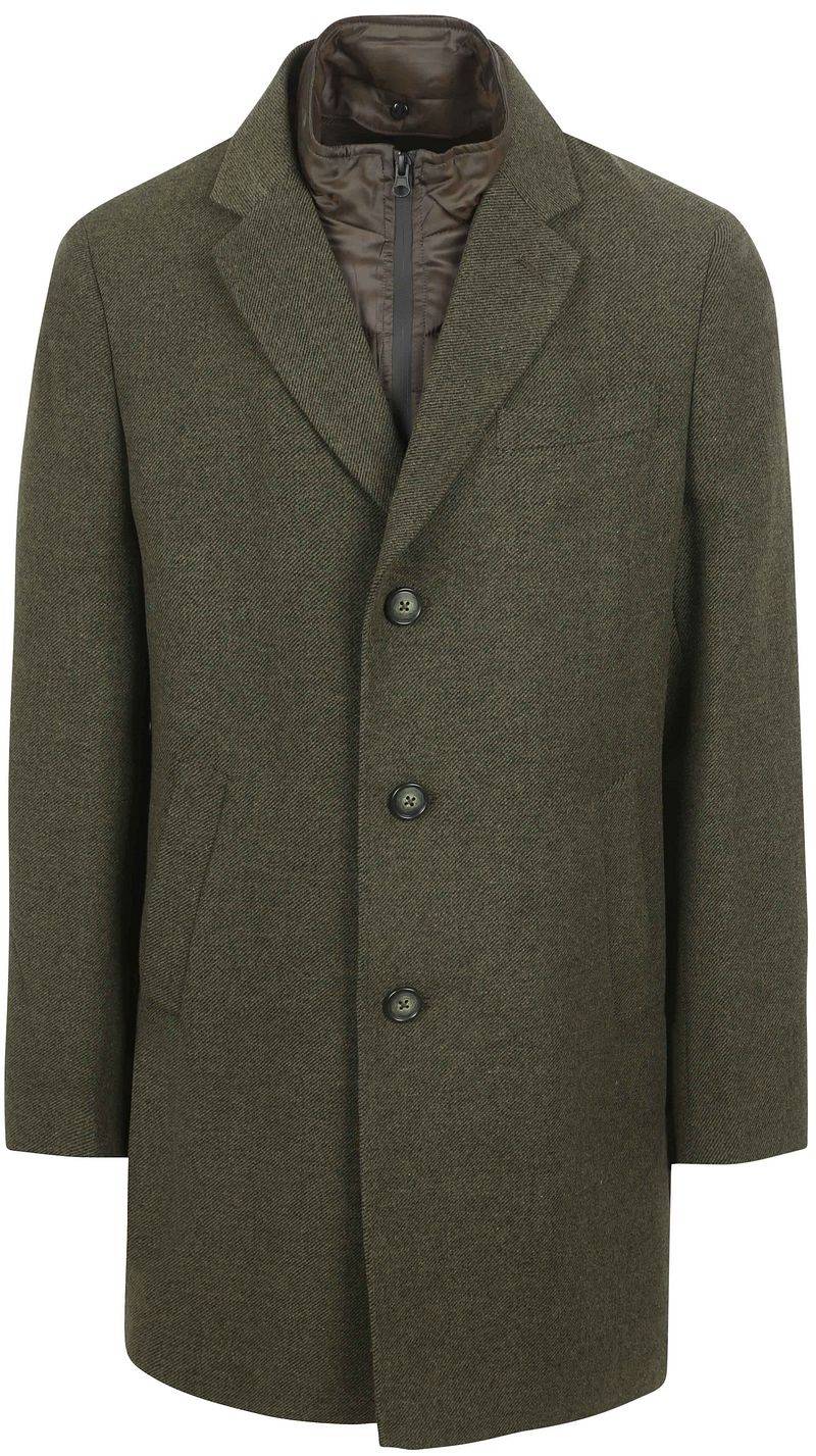 Suitable Coat Wolle Twill Dunkelgrün - Größe 56 von Suitable