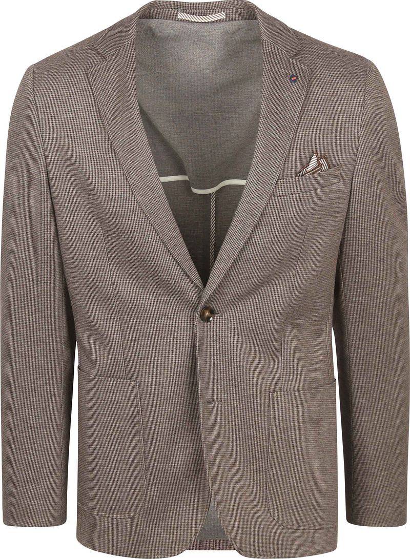 Suitable Colbert Fame Pied de Poule Braun - Größe 46 von Suitable