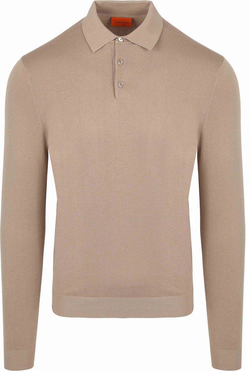 Suitable Compact Cotton Poloshirt Beige - Größe M von Suitable