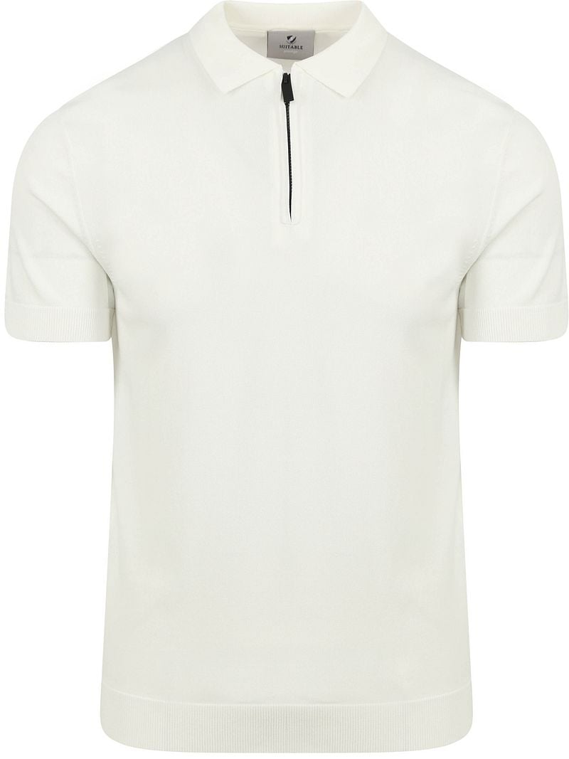 Suitable Cool Dry Knit Poloshirt Off White - Größe XXL von Suitable