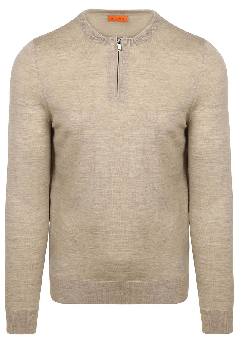 Suitable Crew Zip Merino Sand - Größe XXL Suitable Crew Zip Merino Sand - Größe XXL von Suitable