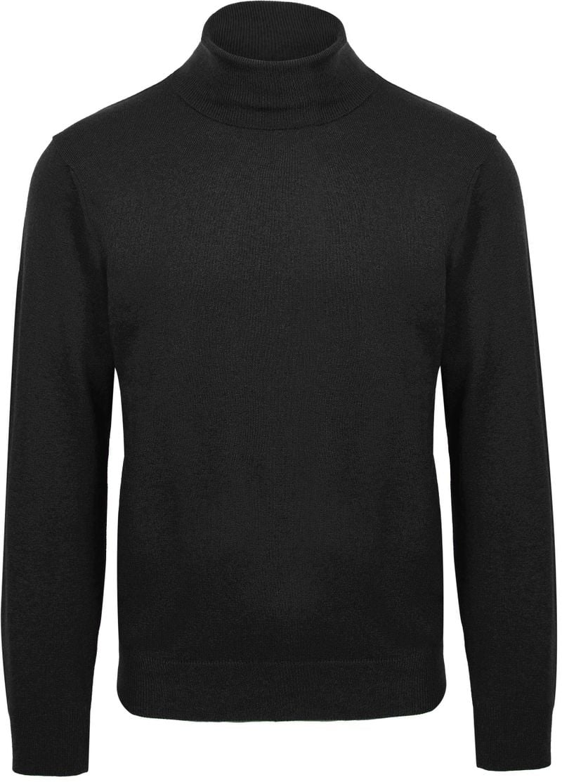 Suitable Ecotec Rollkragenpullover Schwarz - Größe L von Suitable