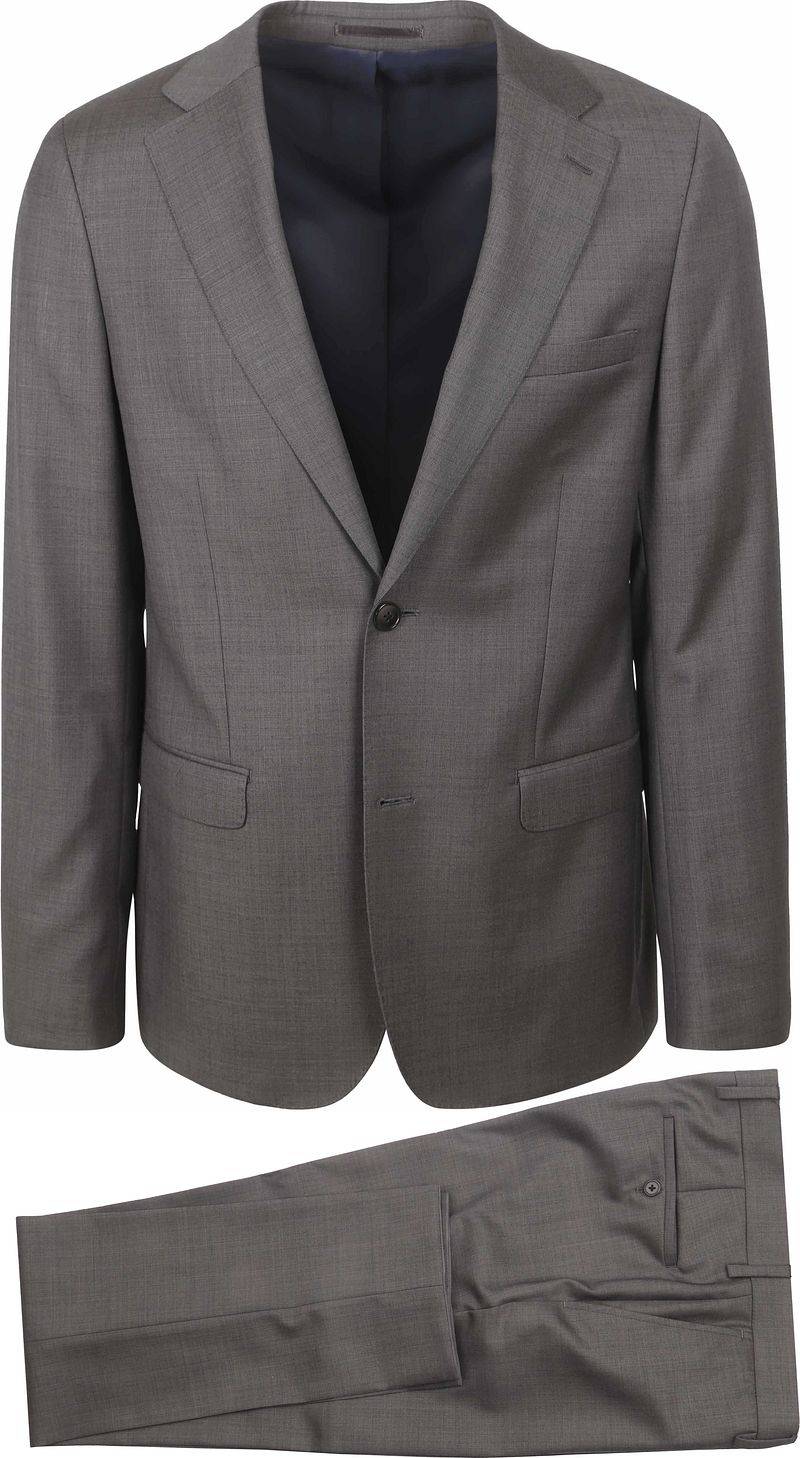 Suitable Faux Uni Suit Wool Grau - Größe 48 von Suitable