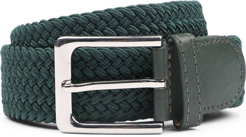 Suitable Geflochtener Gürtel Dunkelgrün - Größe 105 von Suitable