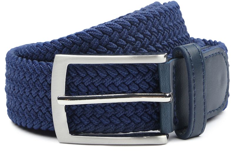 Suitable Geflochtener Gürtel Navy - Größe 105 von Suitable