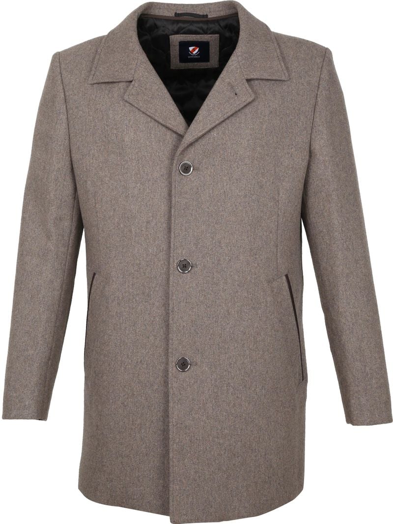 Suitable Geke Coat Braun - Größe 46 von Suitable