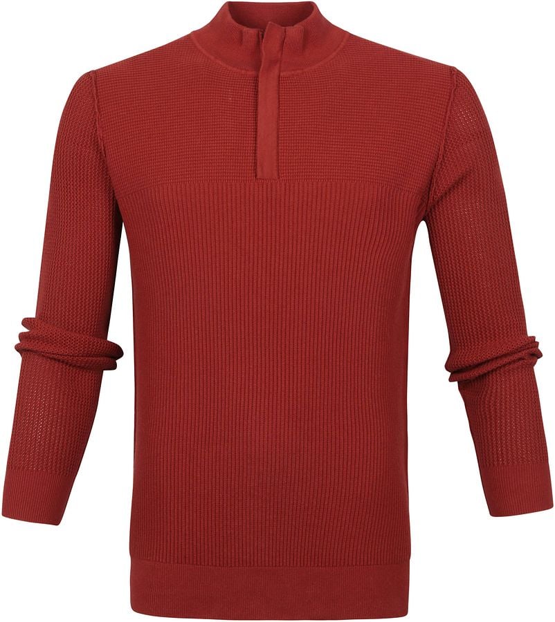 Suitable George Pullover Half Zip Rost - Größe M von Suitable