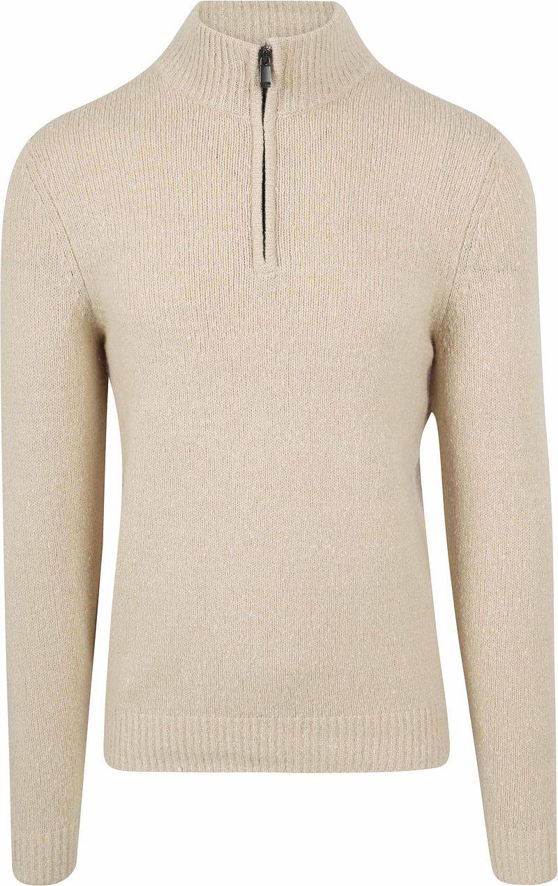 Suitable Half Zip Pullover Boiled Wool Ecru - Größe XXL von Suitable