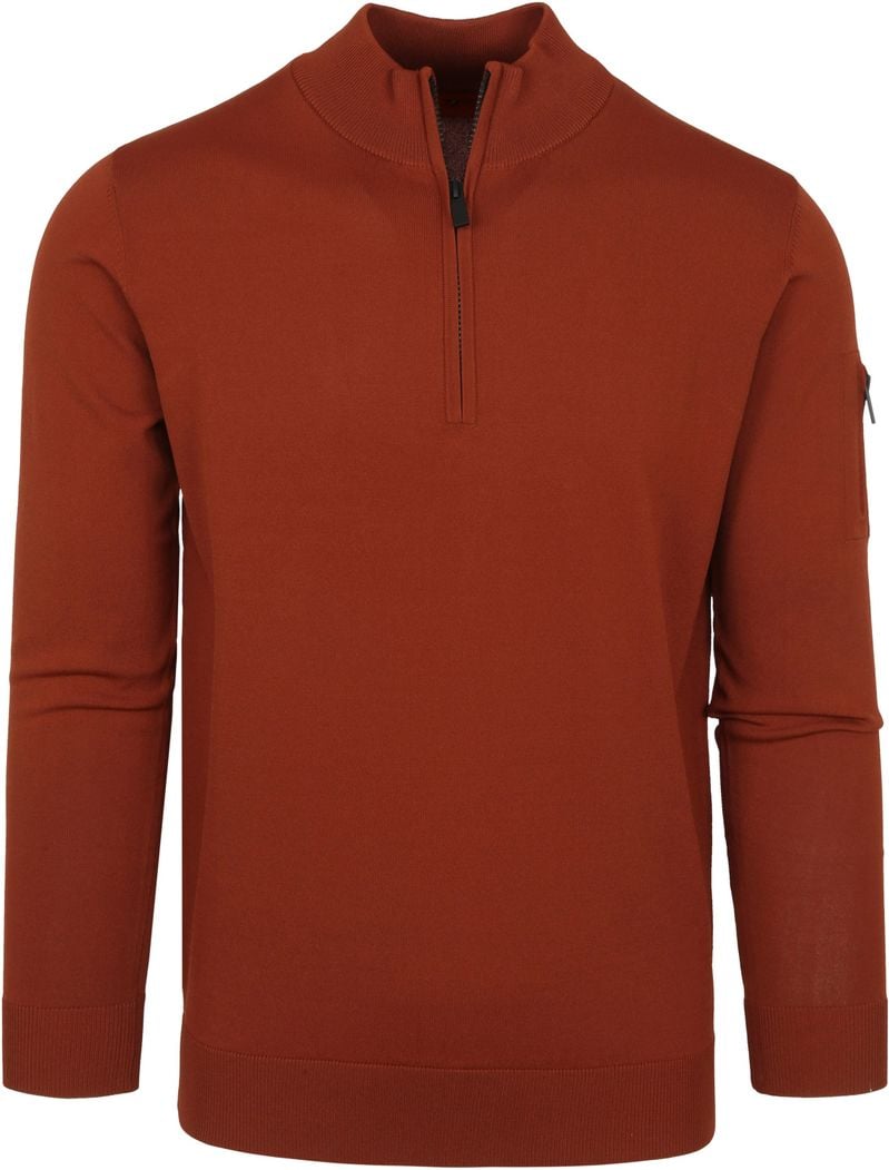 Suitable Half Zip Pullover Brique - Größe L von Suitable