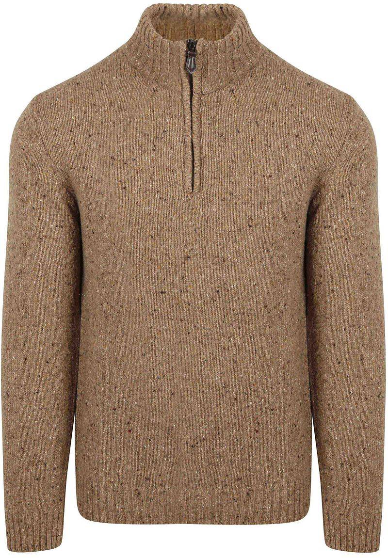 Suitable Half Zip Pullover Donnegal Tweed Eco Wool Beige - Größe M von Suitable
