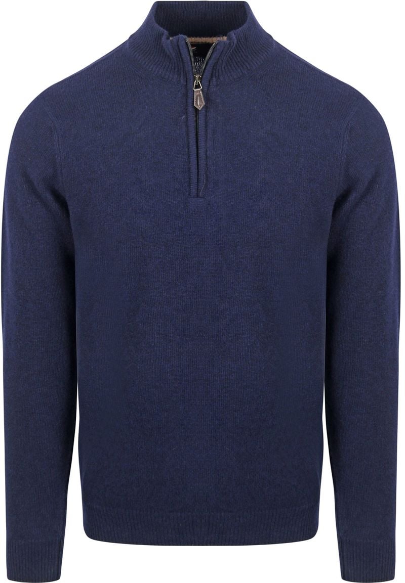 Suitable Half Zip Pullover Lambswool Navy - Größe 3XL von Suitable