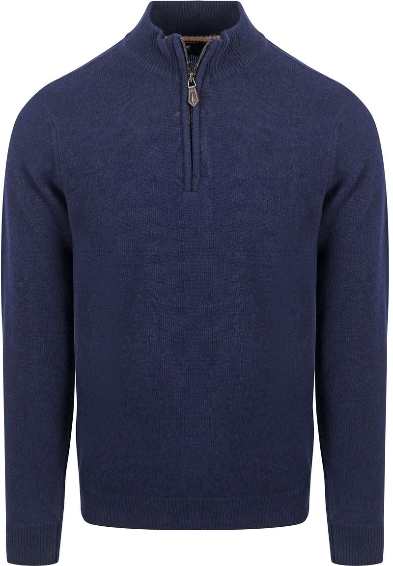 Suitable Half Zip Pullover Lambswool Navy - Größe XXL von Suitable