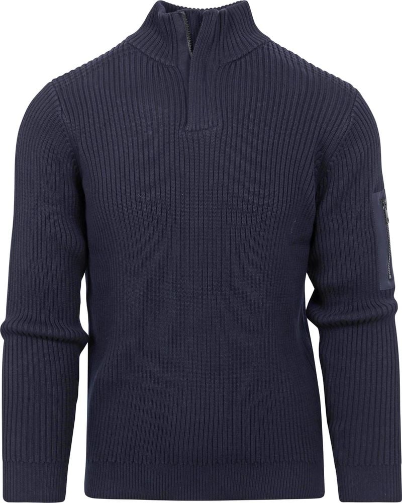 Suitable Half Zip Pullover Noord Navy - Größe M von Suitable