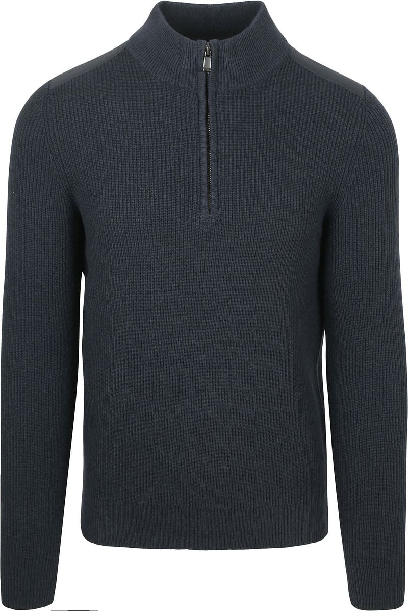 Suitable Half Zip Pullover Patch Navy - Größe XXL von Suitable