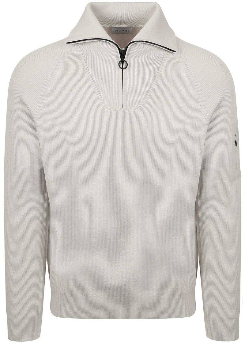Suitable Half Zip Pullover Tias Cooldry Knit Greige - Größe M Suitable Half Zip Pullover Tias Cooldry Knit Greige - Größe M von Suitable