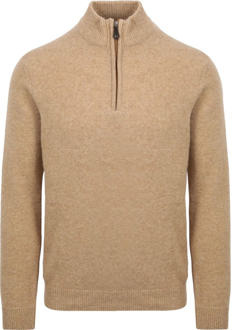 Suitable Half Zip Pullover Wool Beige - Größe L von Suitable