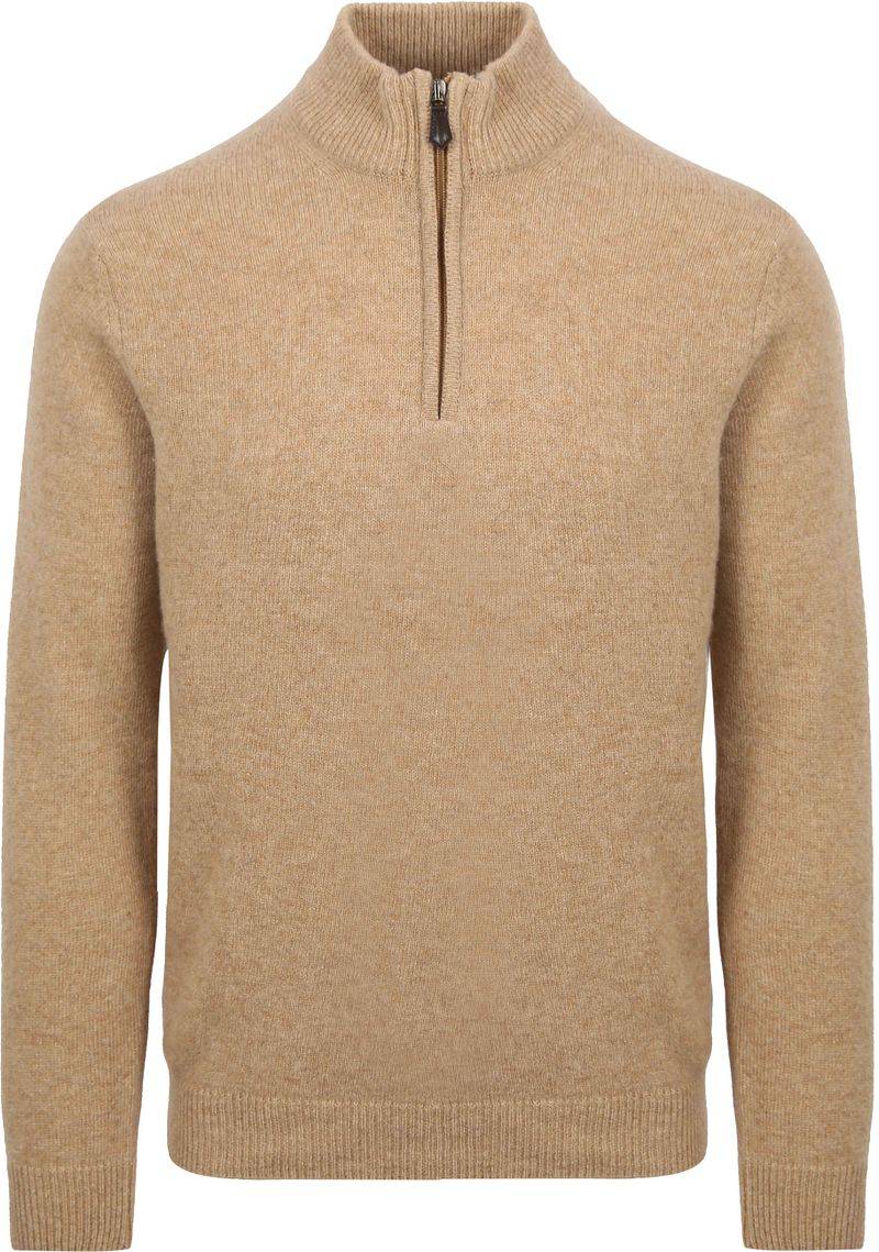 Suitable Half Zip Pullover Wool Beige - Größe L von Suitable