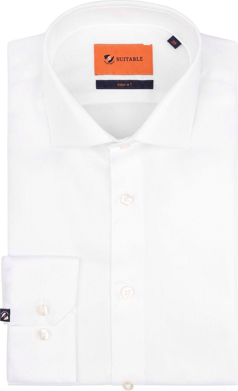 Suitable Hemd Extra Lange Ärmel Twill Weiß - Größe 38 Suitable Hemd Extra Lange Ärmel Twill Weiß - Größe 38 von Suitable