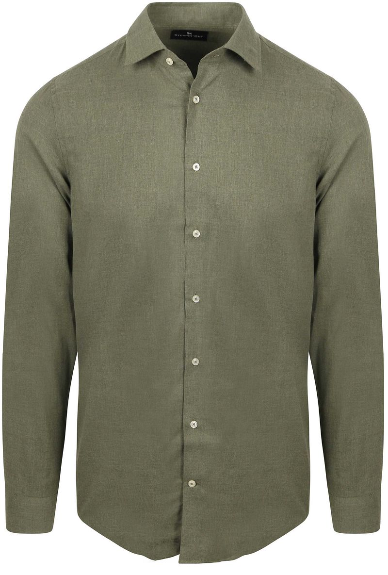 Steppin' Out Hemd Flanell Olive - Größe XL von Steppin' Out