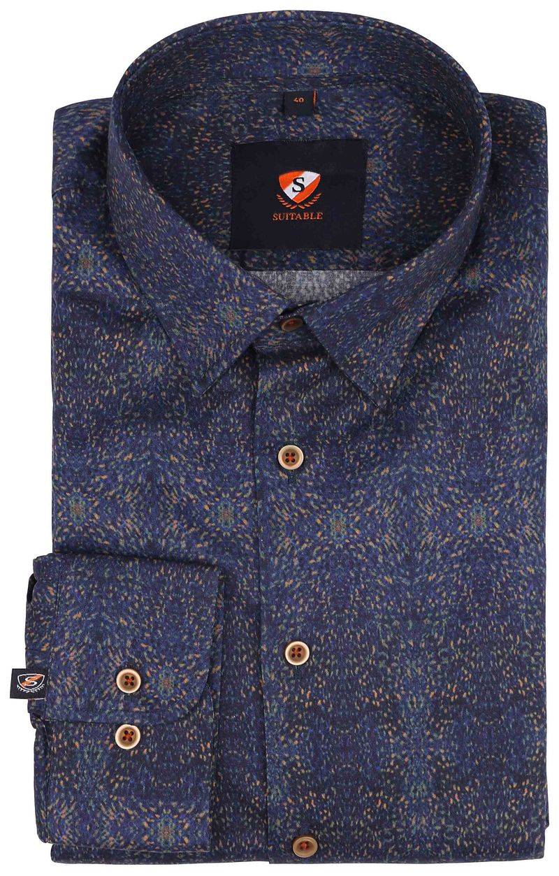 Suitable Hemd Van Gogh Navy - Größe 44 von Suitable
