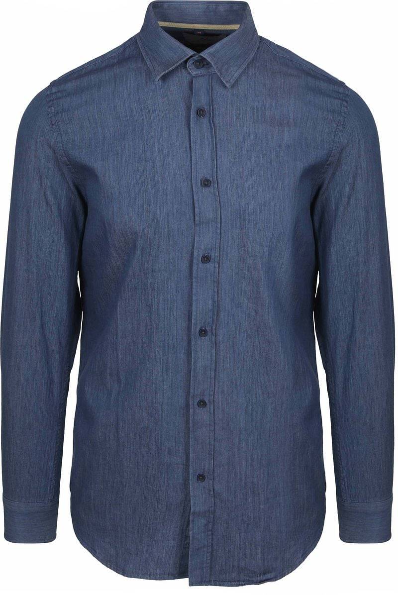 Suitable Hemd Washed Dunkelblau - Größe M von Suitable