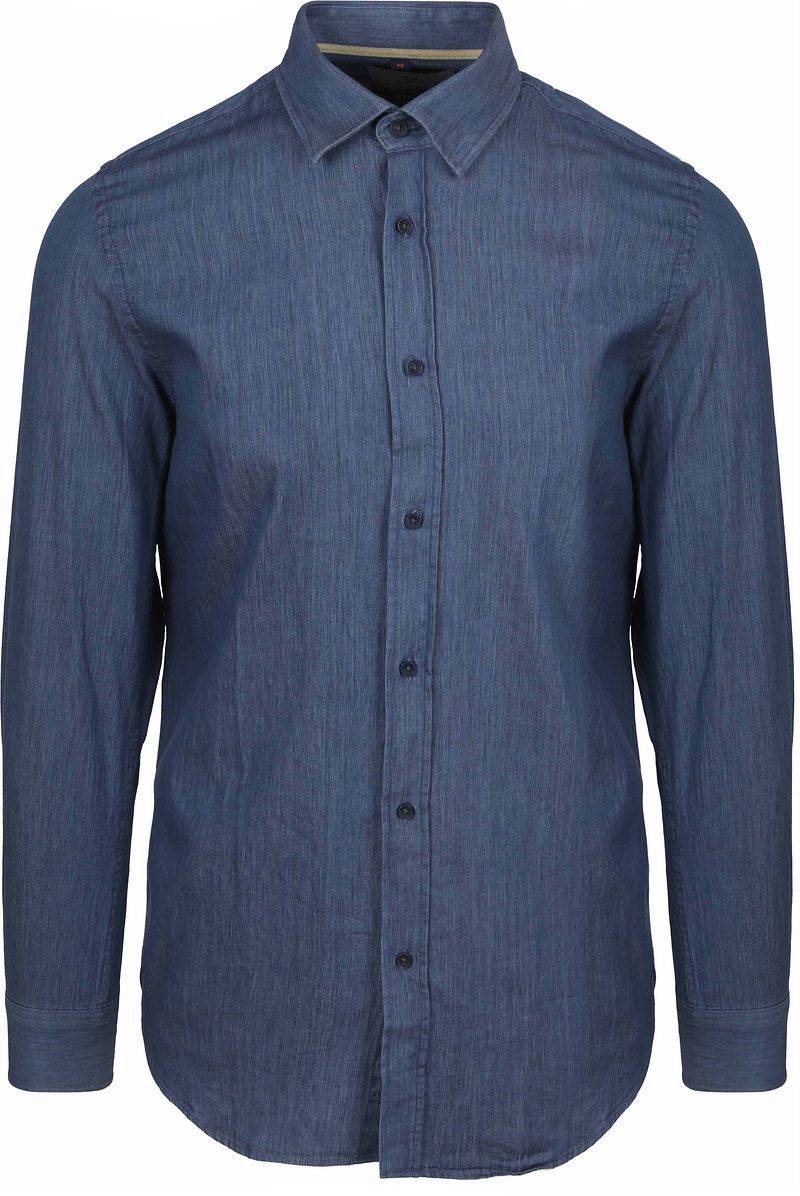 Suitable Hemd Washed Dunkelblau - Größe XXL von Suitable