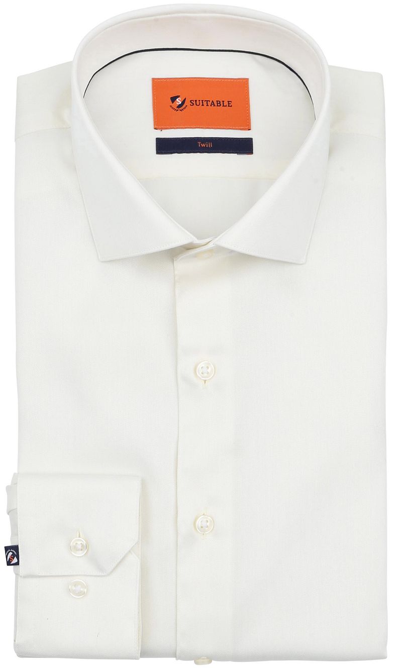 Suitable Hochzeitshemd Ecru  - Größe 38 von Suitable