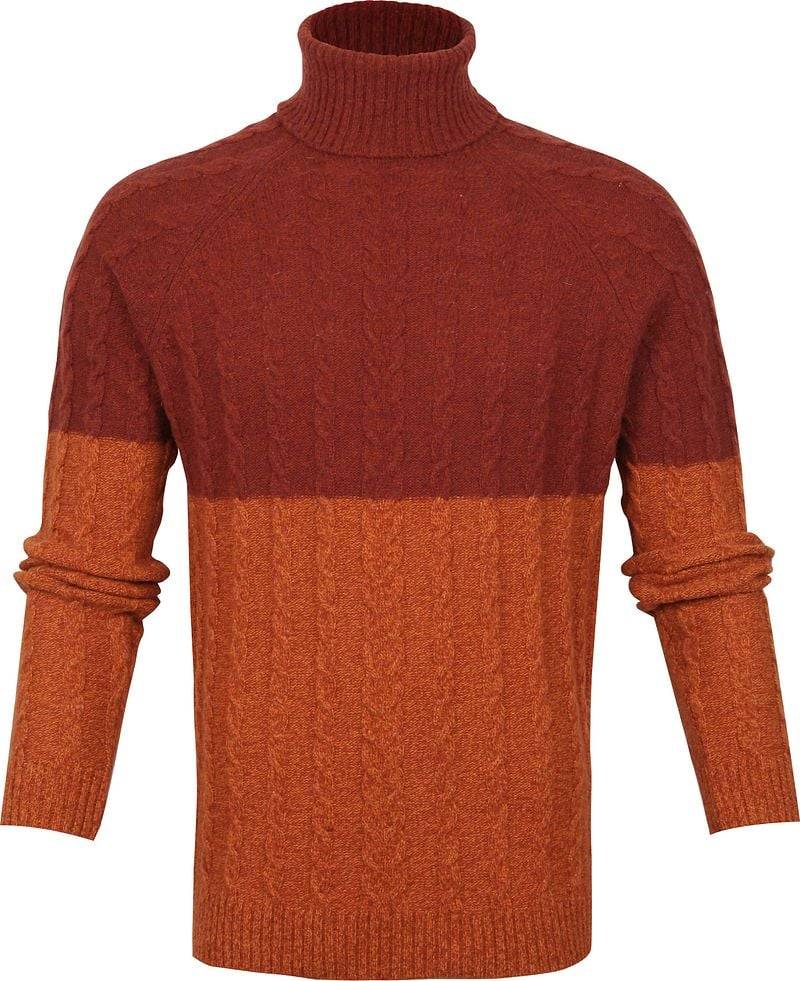 Suitable Italcol Rollkragen Wolle Orange - Größe XXL von Suitable