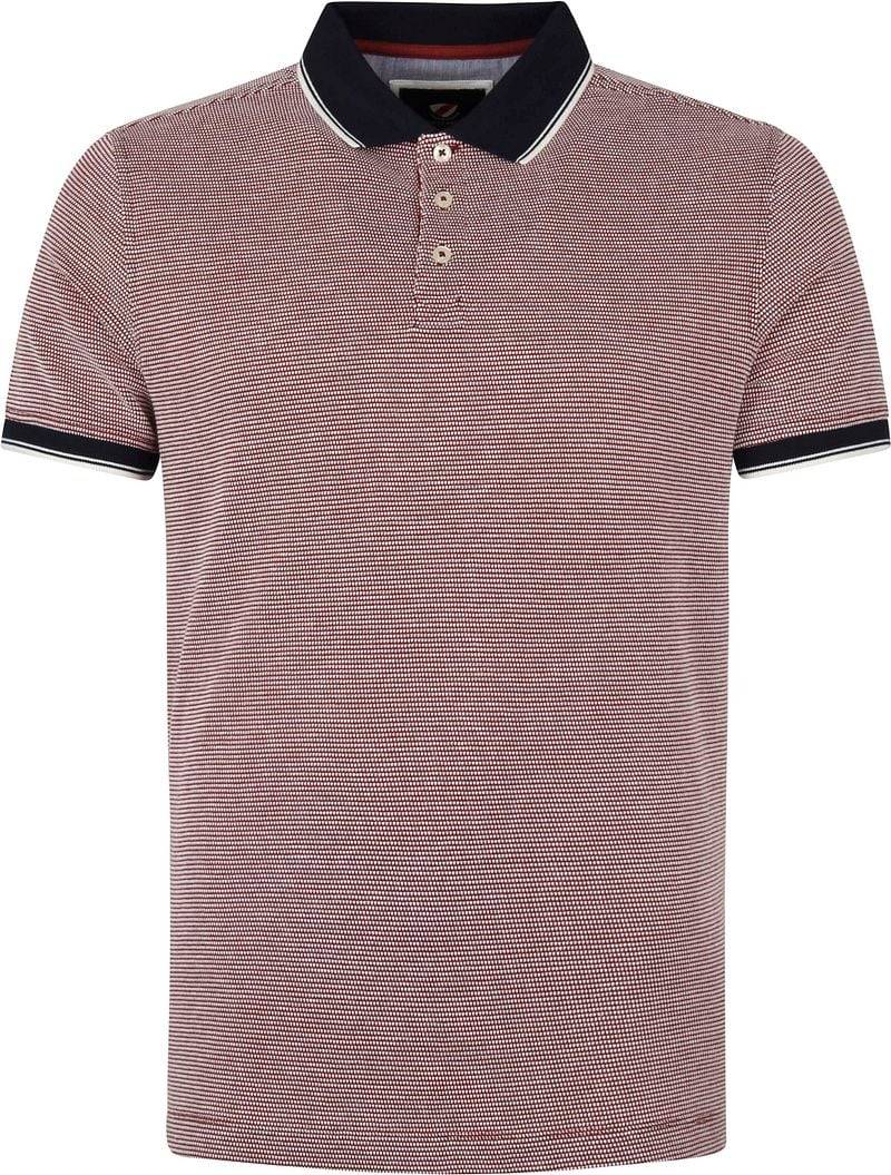 Suitable Knitted Polo Rot - Größe XXL von Suitable