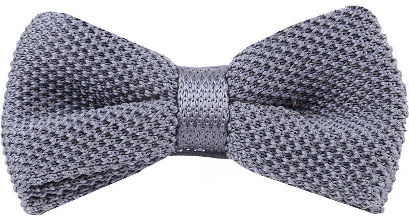 Suitable Knitted Smoking Fliege Mid Grau - von Suitable