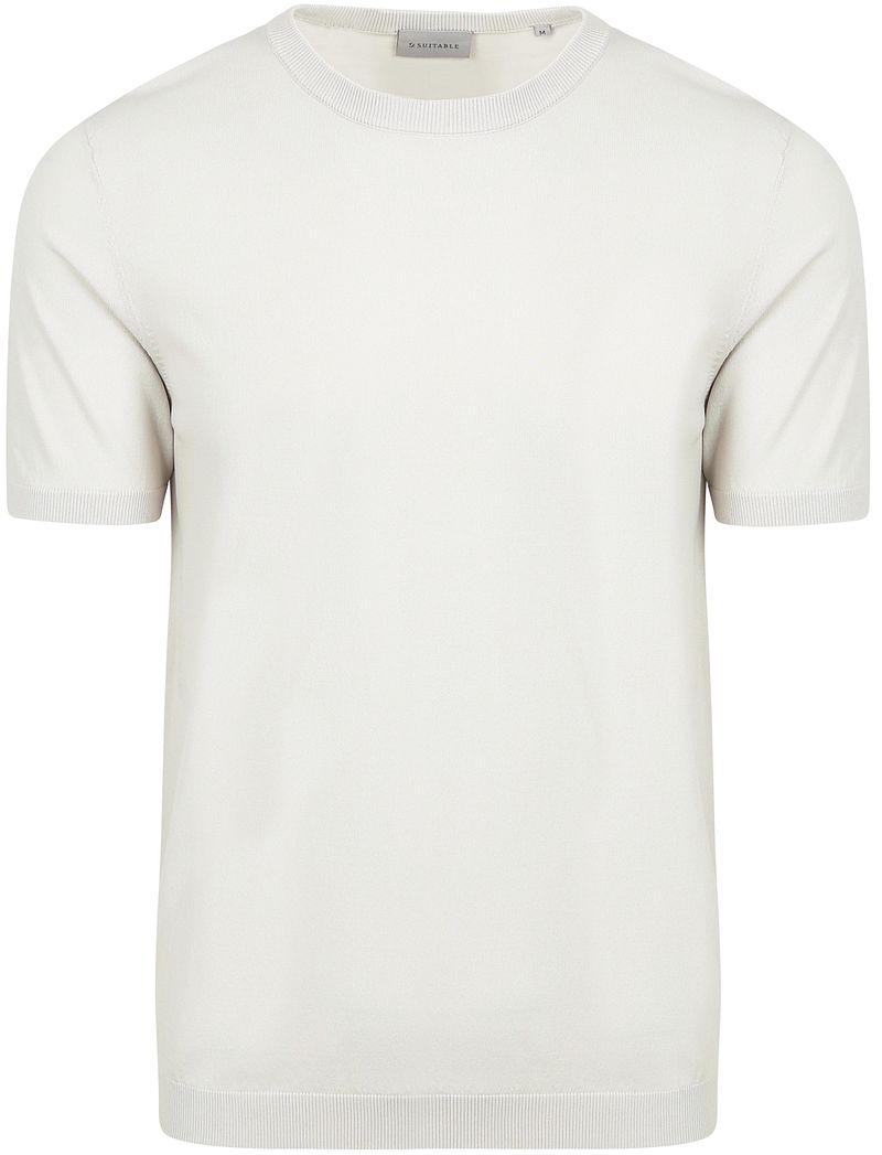 Suitable Knitted T-shirt Wap Ecru - Größe M von Suitable