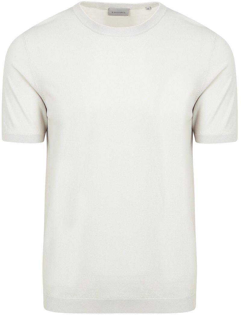 Suitable Knitted T-shirt Wap Ecru - Größe M von Suitable