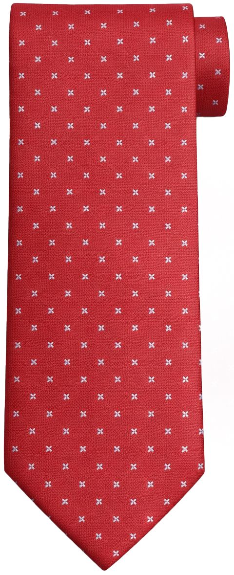 Suitable Krawatte Seide Blue Star Rot - von Suitable