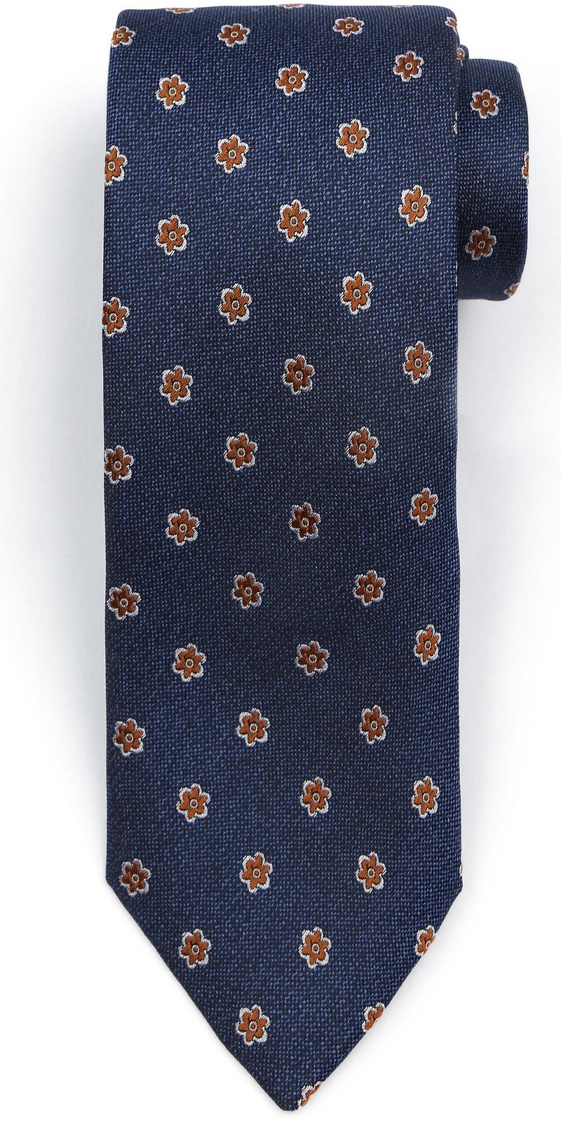 Suitable Krawatte Seide Flower Navy  - von Suitable