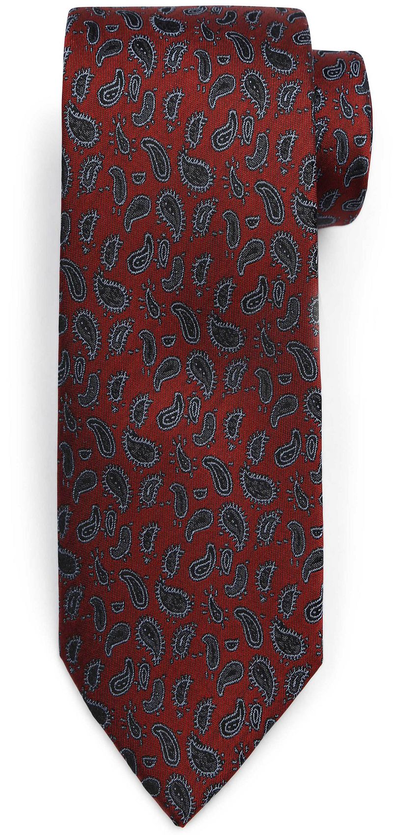 Suitable Krawatte Seide Paisley Burgundy - von Suitable