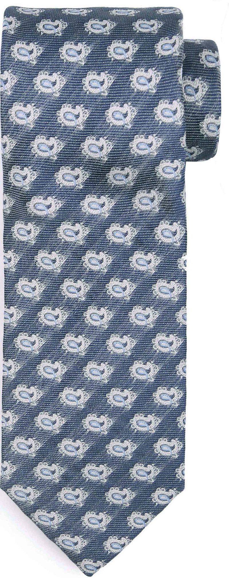 Suitable Krawatte Seide Paisley Navy - von Suitable