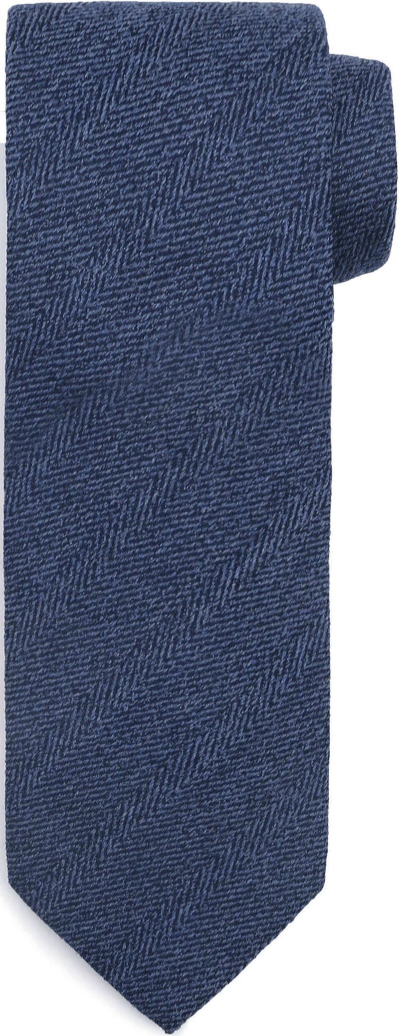 Suitable Tie Wool/Silk Herringbone Navy - von Suitable