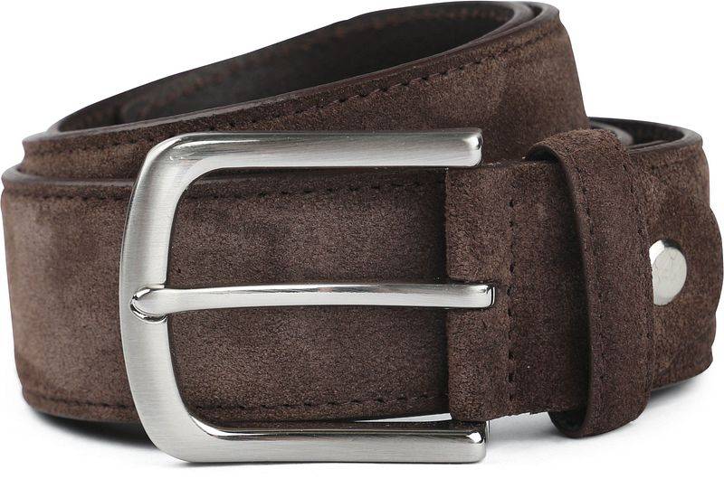 Suitable Ledergürtel Wildleder Braun - Größe 105 von Suitable
