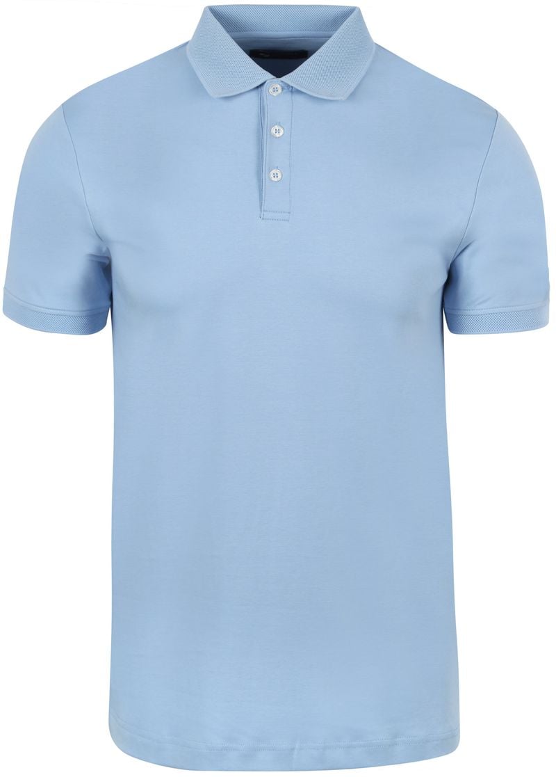 Suitable Liquid Poloshirt Hellblau - Größe 4XL von Suitable