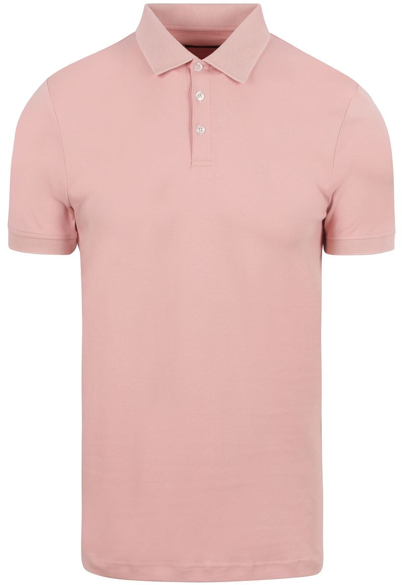 Suitable Liquid Poloshirt Hellrosa - Größe 3XL von Suitable