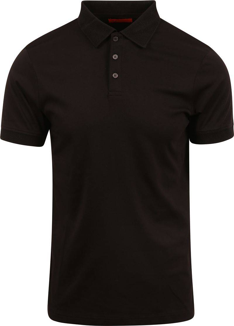 Suitable Liquid Poloshirt Schwarz - Größe XXL von Suitable