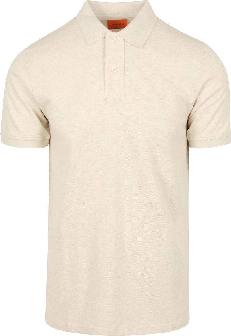 Suitable Mang Poloshirt Ecru  - Größe XL von Suitable
