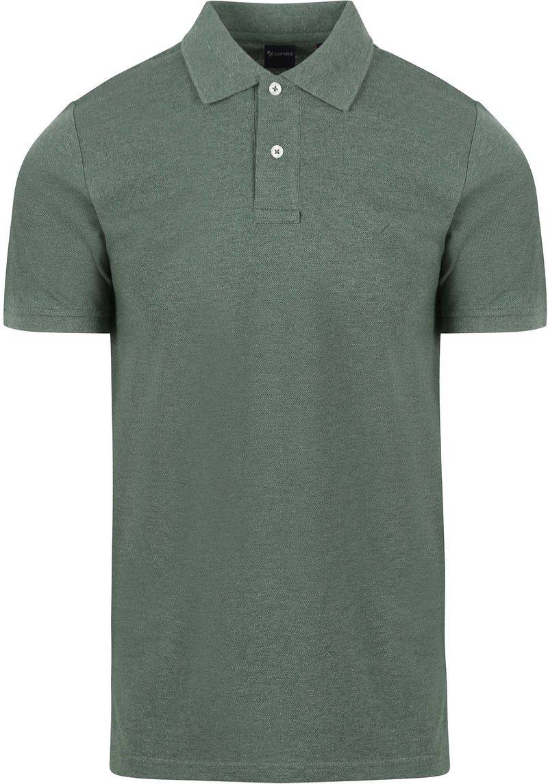 Suitable Mang Poloshirt Grün - Größe 3XL von Suitable