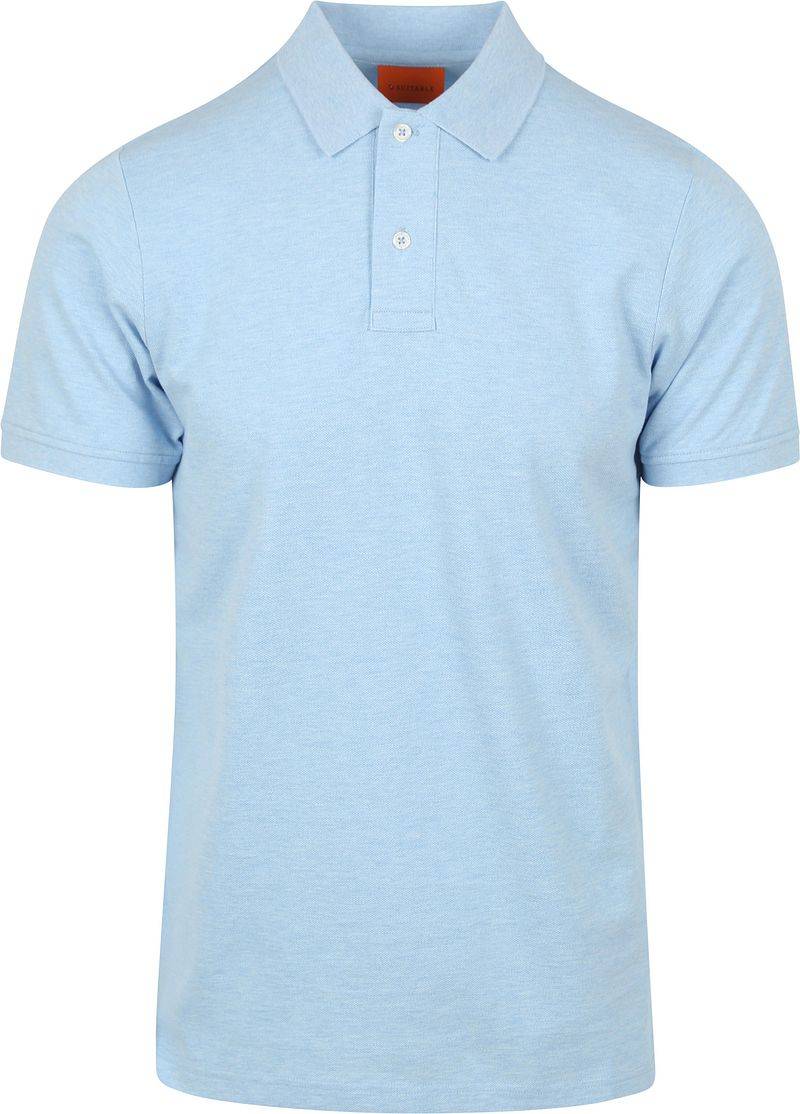 Suitable Mang Poloshirt Hellblau  - Größe L von Suitable
