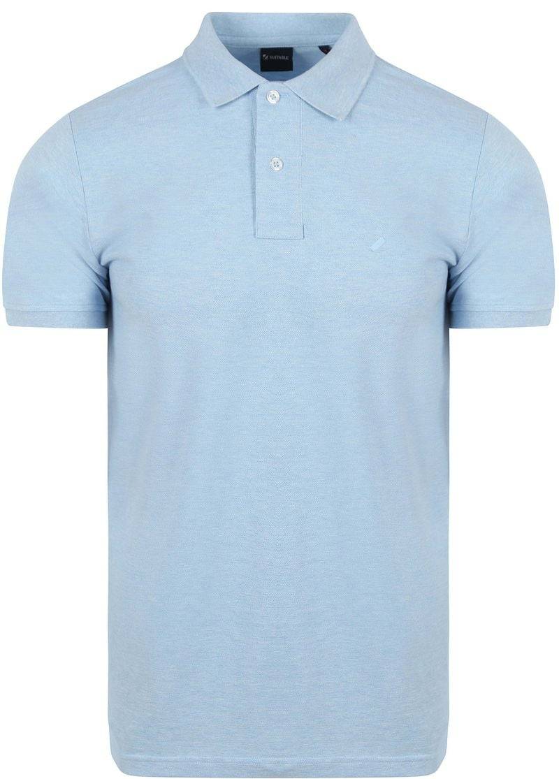 Suitable Mang Poloshirt Hellblau - Größe XXL von Suitable