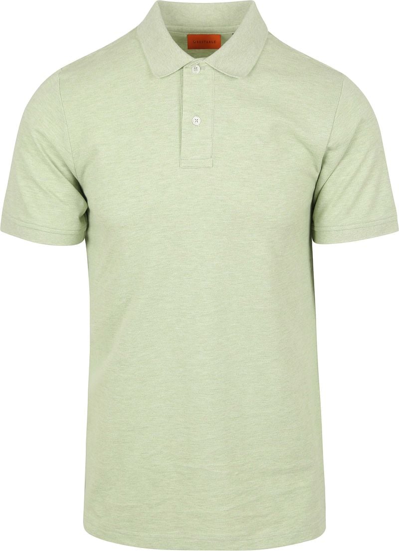 Suitable Mang Poloshirt Hellgrün  - Größe M von Suitable